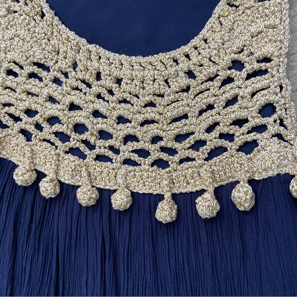 Lilly Pulitzer True Navy Rachelle Dress Gold - Picture 5 of 8